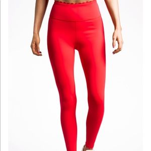 IVL Scallop Legging - Red, size 4